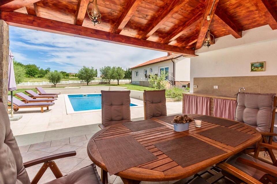 Villa Viktoria Poll&Garden View Каштелир Экстерьер фото